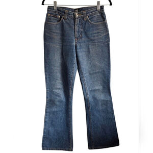 D&G Dolce & Gabbana Flare Jeans Size 26 Blue Denim Mid Rise Bootcut Italy